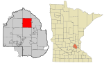 Hennepin County Minnesota Incorporated and Unincorporated areas Maple Grove Highlighted